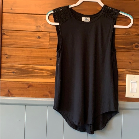 Old Navy Tops - Old Navy, Black Top with Lace